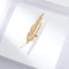 Retro Metal Feather Leaf Brooch Men Suit Shirt Lapel Pin Corsage Dress Badge Brooches for Women Jewelry Accessories - Image 5