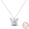 Necklace Silver Butterfly Love Heart Bear Classic Simple Adjustable Necklace For Women Girl Jewelry Gifts - Image 11