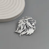 design hollow lion stainless steel gold-plated brooch, and brooch, men's suit accessories - Image 6