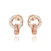 Rose Gold Series Silver Flamingo Giraffe Star and Moon Flower Earrings Elegant Party Jewelry Gifts - Image 10
