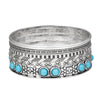 Stackable Bangle Bracelet Set in Gold-Tone and Silver-Tone - Image 14