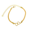 1pcs Heart Shaped Women Ankle Bracelet Gold Color Foot Bracelets on The Leg Flat Ankle Chain Jewelry Beach Accessories - Image 6