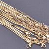 Ten-Piece Stainless Steel Chain Necklace Lot in Gold-Tone with 45 cm Length - Image 15