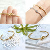 Round Circular Open Knot Cuff Bangle Bracelets For Women Elegant GoldColor Jewelry Noeud Armband Pulseiras - Image 5