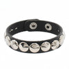 Gothic Punk Star Spikes Rivet Skull Studded Bracelet Black White Pu Leather Bracelets for Men Women Jewelry Accessories - Image 11