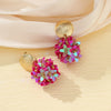 Flower Petal Beads Big Round Drop Earrings For Women Long Earrings Handmade Jewelry Gift boho - Image 15