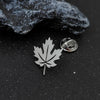 Dandelion Brooch, Interesting Maple Leaf Stainless Steel Lapel Badge, Spider Web Coconut Tree Badge, Men's Brooch - Image 4