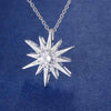 Starburst Crystal Pendant Necklace in Silver-Tone - Image 2