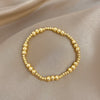 Stainless Steel Bead Stretch Bracelet 3mm or 4mm in Gold-Tone Silver-Tone or Mixed - Image 18