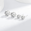 5-9MM Earring Silver Plated with White Gold Stud Earrings For Women Jewelry - Image 4