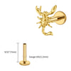 Titanium 16G Scorpion Labret Stud Flatback Zodiac Earring Tragus Cartilage Helix Piercing Body Jewelry - Image 9