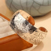 Bohemian Ethnic Style Retro Silver Wide Bracelet For Women Carved Flower Opening Bracelet Boho Vintage Jewelry - Image 16