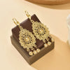 Retro Court-Style Wind-Chill Drop-Shaped Hollow-Carved Lace-Edged Round Ball Pendant Drop Earrings With A Unique Design - Image 1