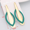 European Oval Hanging Earrings Punk Coiled Metal Women's Earrings Colorful Long Dangle Earrings Big Round Earrings - Image 14