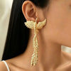 Retro Exaggerated Gold Color Phoenix Wings Bird Pendant Necklace Earrings Bracelet Set for Women Personality Jewelry Sets - Image 7
