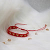 Adjustable Multicolor Heart Bead Bracelet with Woven Pattern - Image 57