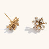 Hiphop Pearl Cubic Zirconia Earrings Stainless Steel Earrings For Women Jewelry Gift - Image 4