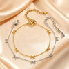 Classic Dainty Gold Plated Bowknot Bracelet for Women, Stainless Steel Thin Chain Bow Charm Bracelet, Minimalist Jewelry - Image 1