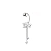 Silver Vintage Lotus Earrings Cute Sweet Irregular Earrings Jewelry Gift - Image 5