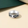 U7 Stainless Steel White CZ Cross Rings for Man Woman Gold Color Black Mix Color Cubic Zirconia 7.9mm Flat Band Unisex Ring - Image 5