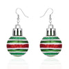 Christmas Snowflake Star Ball Shaped Bulb Earrings Hook For Women Ear Dangle Drop Xmas Party Jewelry Gift - Image 12