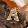 2PCS Metal Initial A To Z 26 Letters Pin Suit Shirt Collar Lapel Brooch Pin Badge Jewelry For Men Women Accessories - Image 4