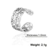 Eueavan Flower of Life Ring Stainless Steel Sacred Geometry Archangel Metatron Ring Adjustable Amulet Jewelry Gift - Image 36
