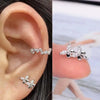 Silver Color Simple Punk Metal Zircon Ear Cuff Clip on Earrings for Women No Pierced Crystal Star Earcuff Ear Wrap Clips Jewelry - Image 16