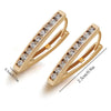 Gold Plated Zircon Hoop Earrings for Women Jewelry XP - Image 23