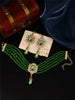 1 Set of Handmade Ladies' Necklace Earrings Jewelry Set, Multi-Layered Design Bride Wedding Jewelry Set - Image 2