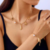 Christmas Tree Snowflake Elk Pendant Necklace Bracelet for Women Metal Chain Choker Charming Party Jewelry Holiday Gifts - Image 6