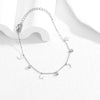 316L Stainless Steel Jewelry Gold-plated Zircon Stars Moon Charm Anklet Chain For Women - Image 5