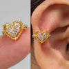 1PC Delicate Zircon Clip on Earrings Female Heart Ear Cuff No Piercings Fake Cartilage Earrings for Women Jewelry - Image 17