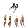 Bohemian Ethnic Statement Feather Tassel Earrings Dangling Drop Earrings For Women Jewelry Accessories Presents - Image 1