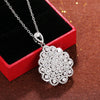 Women's Necklace for Wedding Engagement Brilliant Cubic Zirconia Elegant Pendant Necklace Gift Lady Jewelry - Image 3