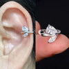 Silver Color Simple Punk Metal Zircon Ear Cuff Clip on Earrings for Women No Pierced Crystal Star Earcuff Ear Wrap Clips Jewelry - Image 30