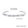 Chic Mobius Cuff Bangle Bracelets Women Men,Gold Color Thin 4MM Stainless Steel Twisted Wristband Gift Jewelry - Image 6