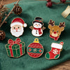 6 Piece Set Christmas Enamel Brooch Pins Set Cute Santa Claus Snowman Reindeer Xmas Badge for Women Unisex Wear Jewelry Gift - Image 1