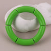 Colorful Acrylic Tube Bead Bangle with Elastic Fit - Image 40