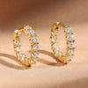 Cubic Zirconia Huggie Cartilage Hoop Earring Set 6 Pieces - Image 2