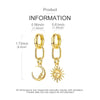 Silver Earrings Women Sparkling Gold Plated Sun Moon Drop Earring For Anniversary Wedding Jewelry Gifts - Image 4