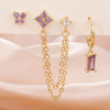3PCS Stainless Steel 12 Constellation Birthstone Earrings Set for Woman Cartilage Piercing Earrings Jewelry - Image 14