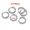 6pcs Stainless Steel Round Embossing Ear Rings Pvd Gold Plated Korean Earrings Hoops Earring for Women Female Girls Metal - Image 9