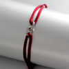 Two Oval Rings Interlock Steel Rope Bracelet - Image 19