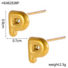 26 Initial Letter Stainless Steel Metal Creative Stud Earring For Women Anti Allergic Ears Jewelry Classic Letter Earring - Image 25