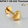 1PC Moon Titanium Cartilage Earrings Stud 16G Internally Threaded Helix Heart Ear Tragus Piercing Body Jewelry - Image 20