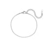 Minimalist 2mm Zircon Chain Necklace Bracelet Set Stainless Steel Base Crystal Chain Wedding Jewelry Sets - Image 9