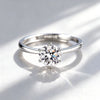 Heart Ring Set with Diamonds Open Ring Women's Silver Adjustable Wedding Ring Jewelry - Image 18