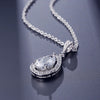 Cubic Zirconia Water Drop Dangle Earrings Bridal Wedding Party Jewelry Set Gift - Image 3