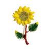 Multi-Style Floral Brooches, Enamel Rhinestone Flower Lapel Pins for Women - Image 3